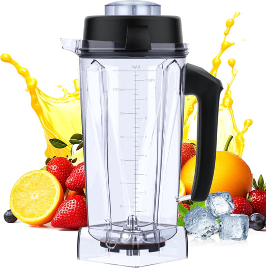64oz Blenders Container for Vitamix replacement Pitcher Container Jar Cup Food Processor Accessories Kit, Fit to Vitamix 5300 7500, Classic C/Commercial/Explorian series