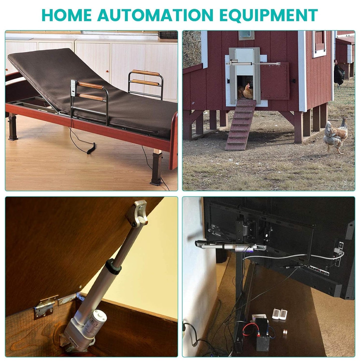 ECO-WORTHY Heavy Duty 330lbs Solar Tracker Linear Actuator Multi-Function (12V, 14")