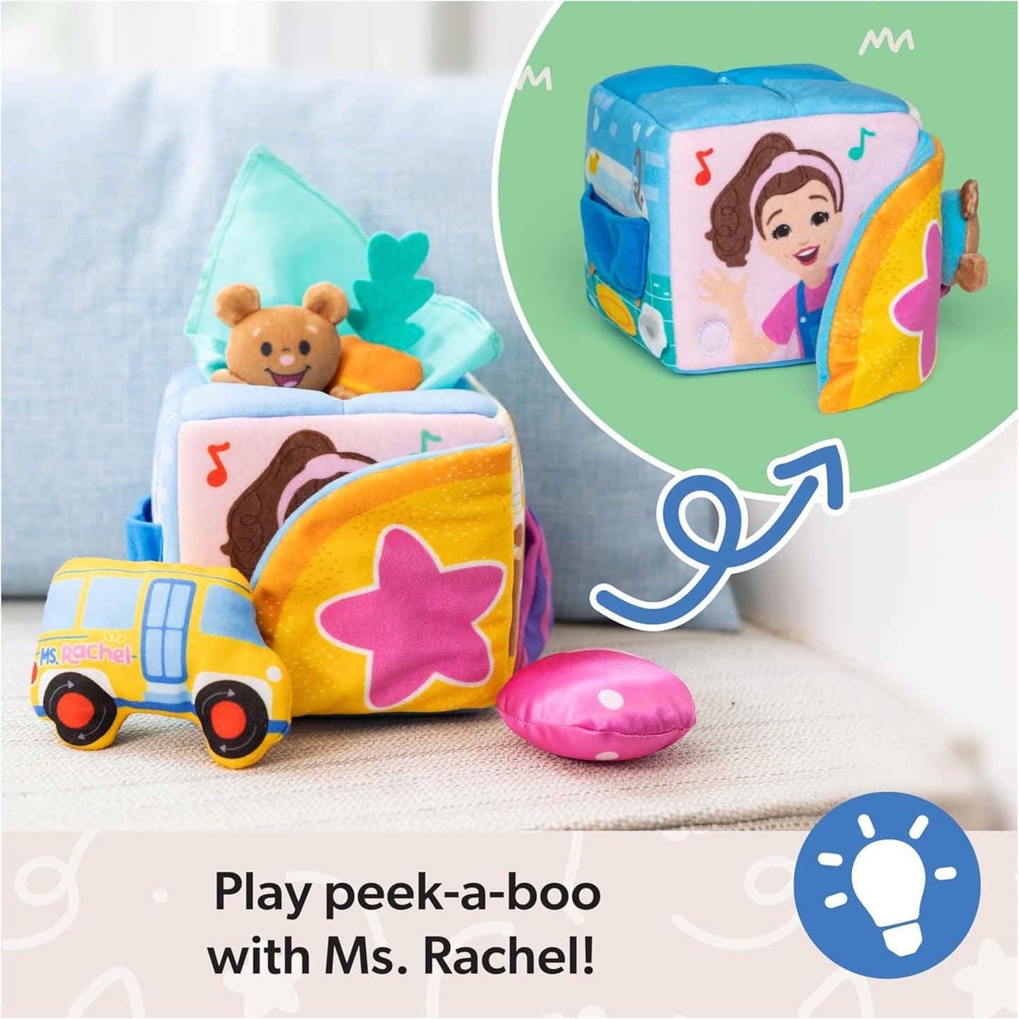 Ms. Rachel Official Speak & Sing Doll, 16” Tall Interactive Toy with 4 Songs & 16+ Phrases, Toddler Toys for Girls & Boys Ages 6 Months to 3+ Years