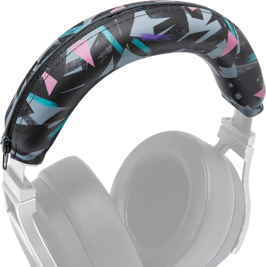 WC BandZ Virtuoso V2 - Silicone Headband Cover for Corsair Virtuoso Headphones by Wicked Cushions | Machine Washable, No More Flaking Leather | for Virtuoso Wireless, XT, and SE | 90's Black - PuriLite