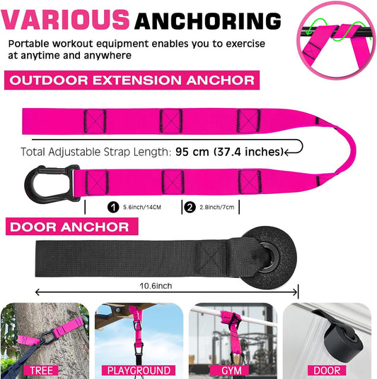 Fitense Suspension Training Kit, Suspension Trainer System for Full Body