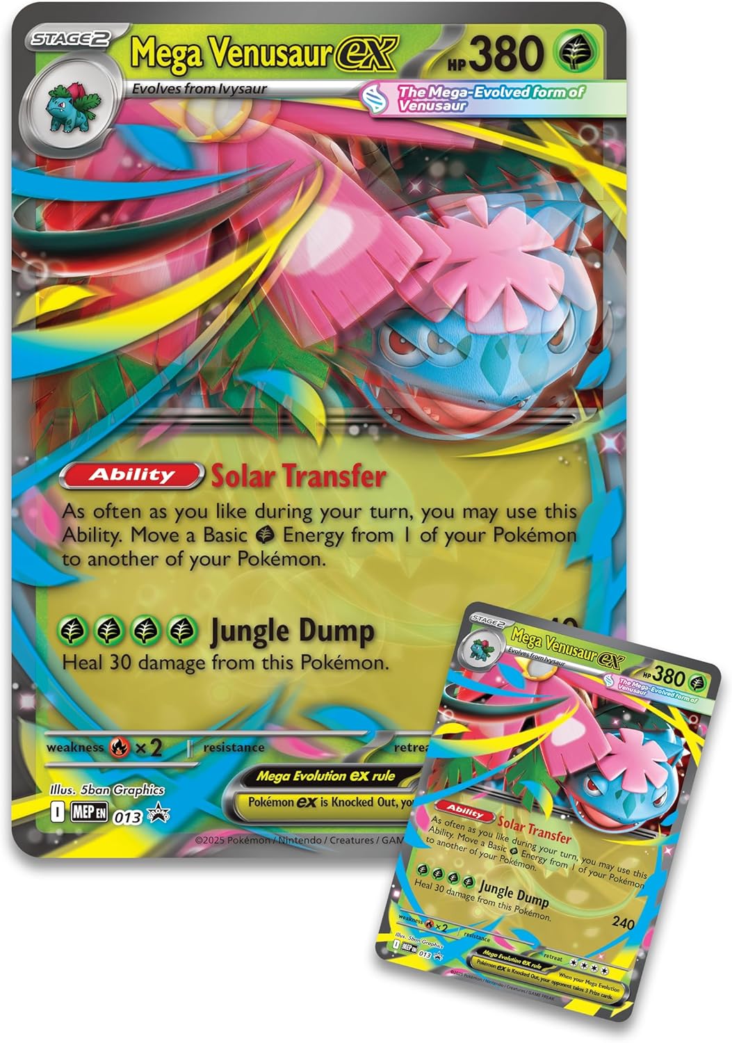 Premium Trading Card Game Collection Box 2025 Edition with Foil Promo, Oversized Lenticular Card, Sticker, and 8 Booster Packs - PuriLite