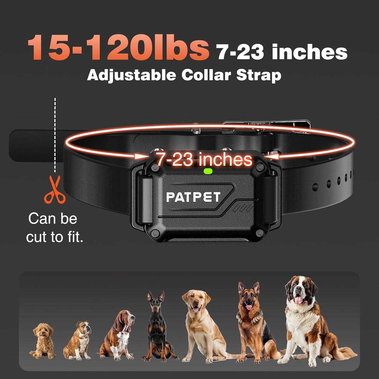 PATPET Dog Shock Collar with Remote, 4000 Ft 145 Levels Training Collar for Dogs Waterproof Rechargeable Electric Dog Collar for Small Medium Large Dogs(15-120 lbs)