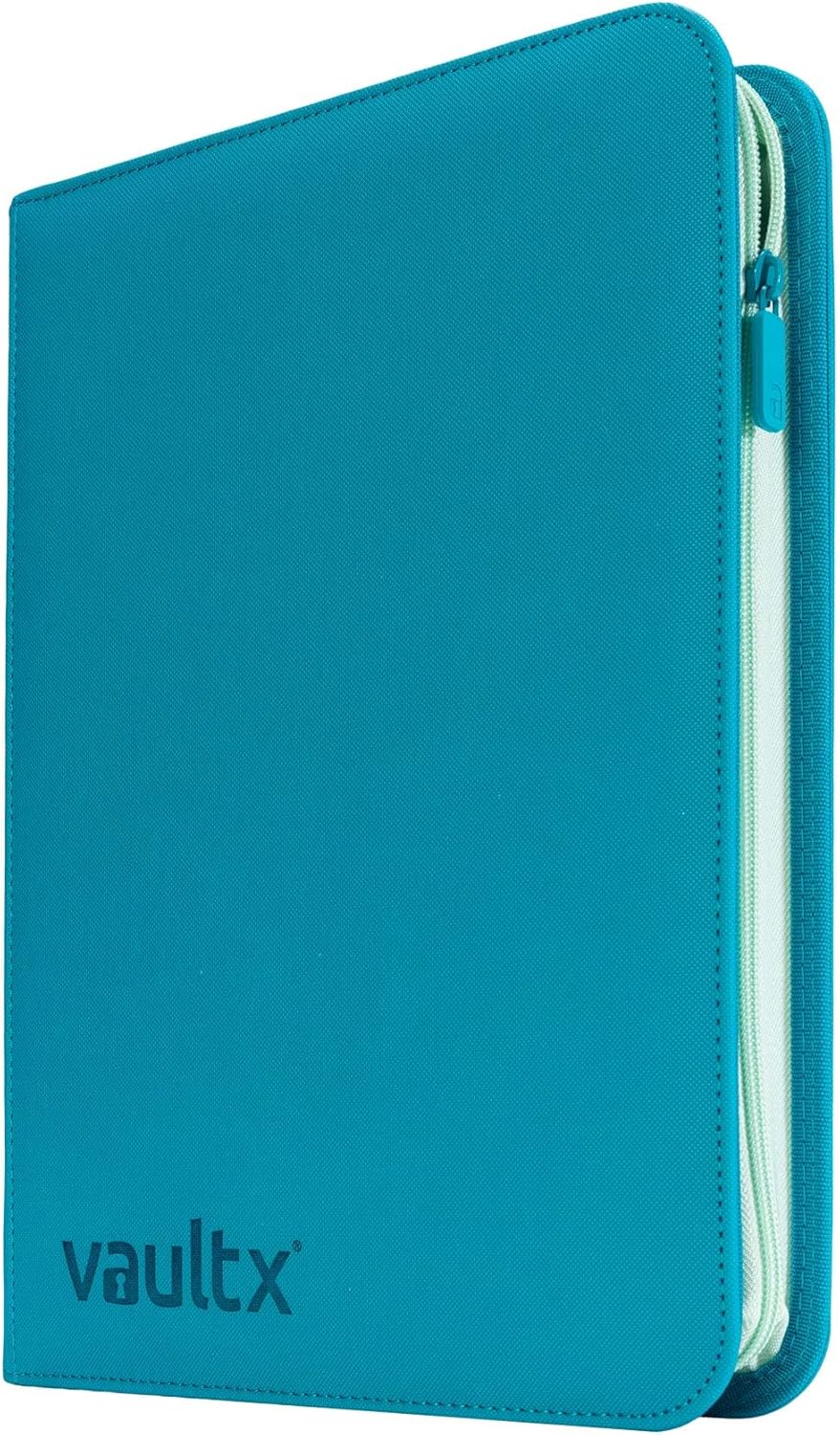 Vault X 12 Pocket Trading Card Zip Binder, 480 Cards, Compatible with Pokemon Scarlet & Violet Set, Exo-Tec Album Material, 20 Side-Loading Pages, Folder for Collectible TCG (SV1)