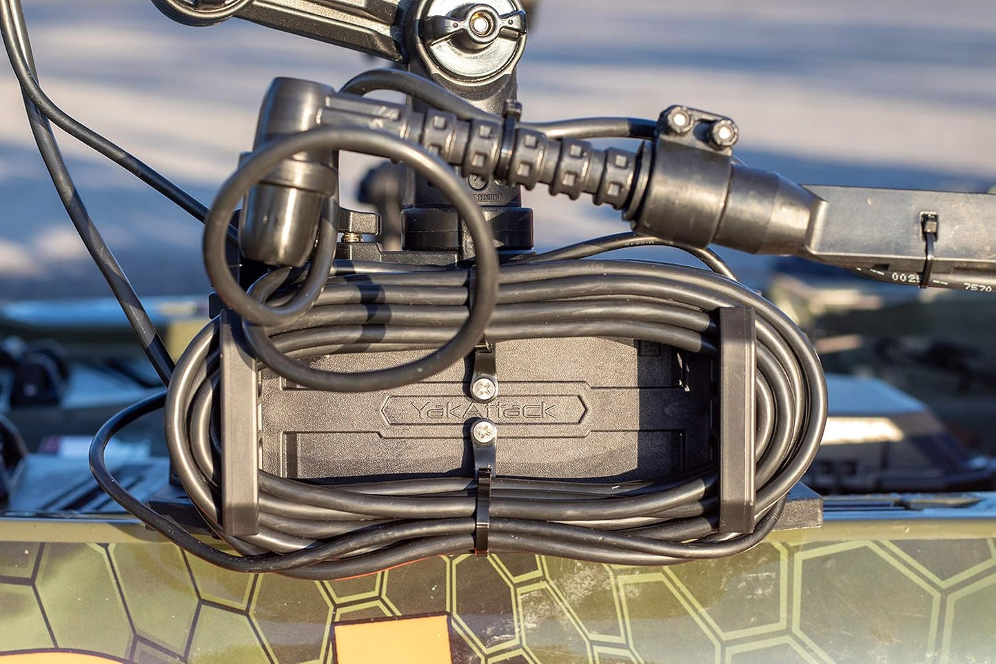 YakAttack CellBlok Track Mounted Battery Box for Fish Finders | Quick-Release Battery Storage & Mounting Platform | Fits GearTrac & Most Kayak Track Systems | Made in USA