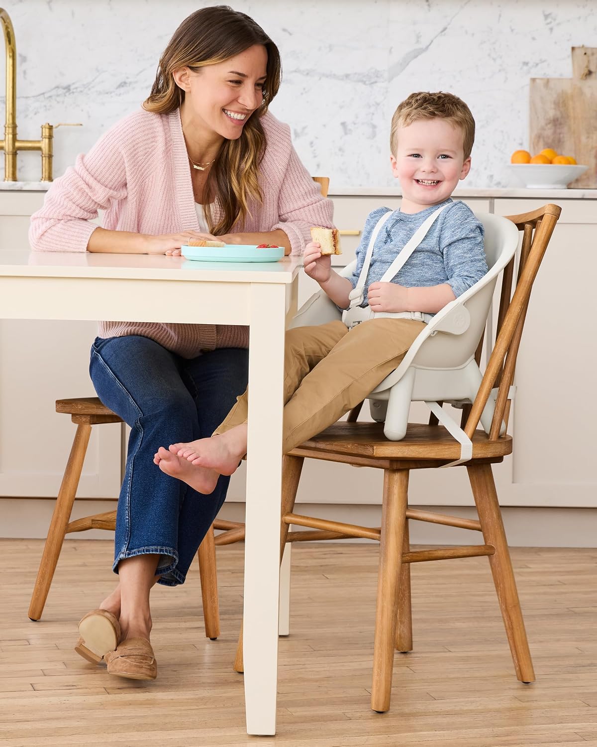 Skip Hop Baby High Chair 4-in-1 Convertible High Chair, EON, Oat
