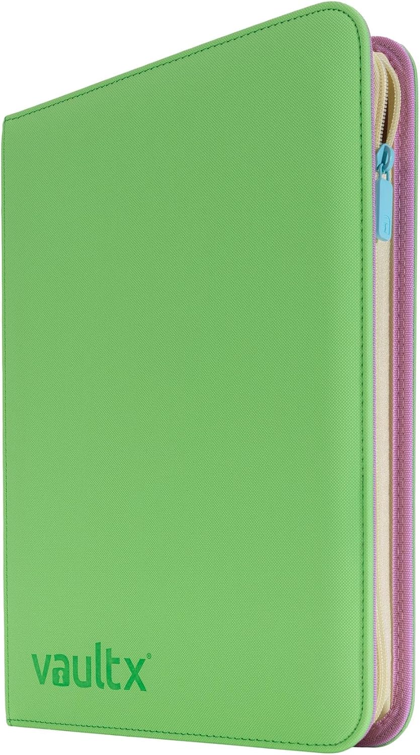 Vault X 12 Pocket Trading Card Zip Binder, 480 Cards, Compatible with Pokemon Scarlet & Violet Set, Exo-Tec Album Material, 20 Side-Loading Pages, Folder for Collectible TCG (SV1)