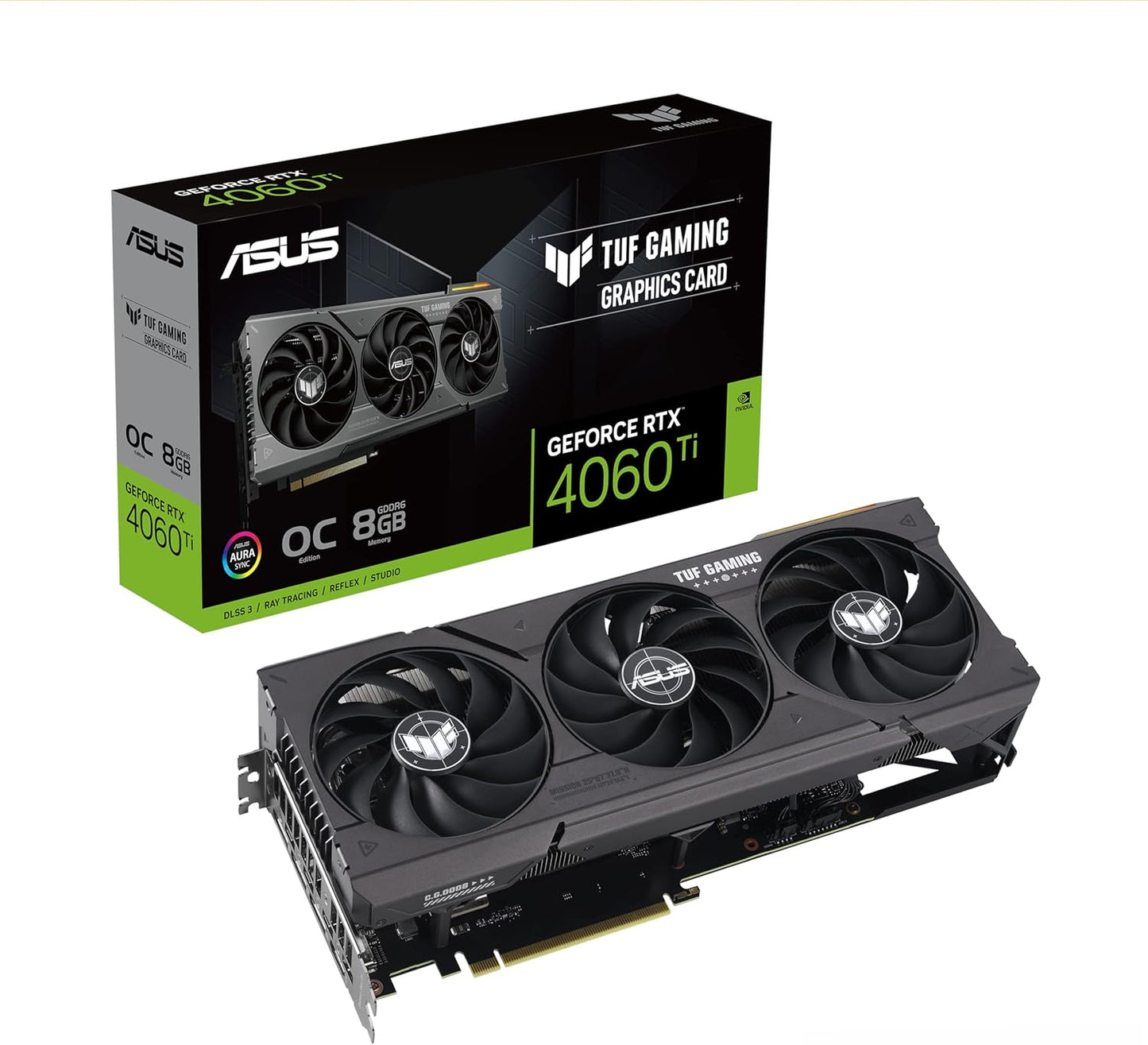 ASUS Dual GeForce RTX™ 4060 Ti EVO OC Edition 8GB GDDR6 (PCIe 4.0, 8GB GDDR6, DLSS 3, HDMI 2.1a, DisplayPort 1.4a, Axial-tech fan design, 0dB technology, Protective Backplate, Auto-Extreme Technology)