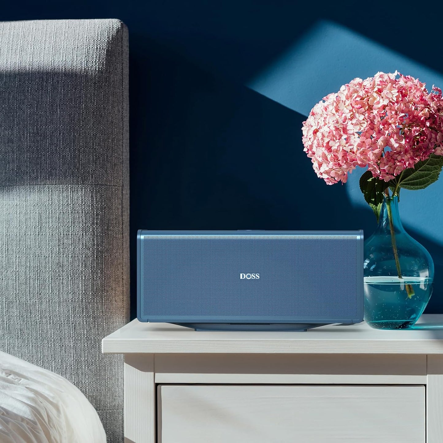 DOSS SoundBox Ultra Bluetooth Speaker with 2.1 Sound Channel Audio, 80W Superior Sound with Deep Bass, Two DSP Technologies, 18H Playtime, BT 5.3, Wireless for Home, Office, Bedroom-Gold