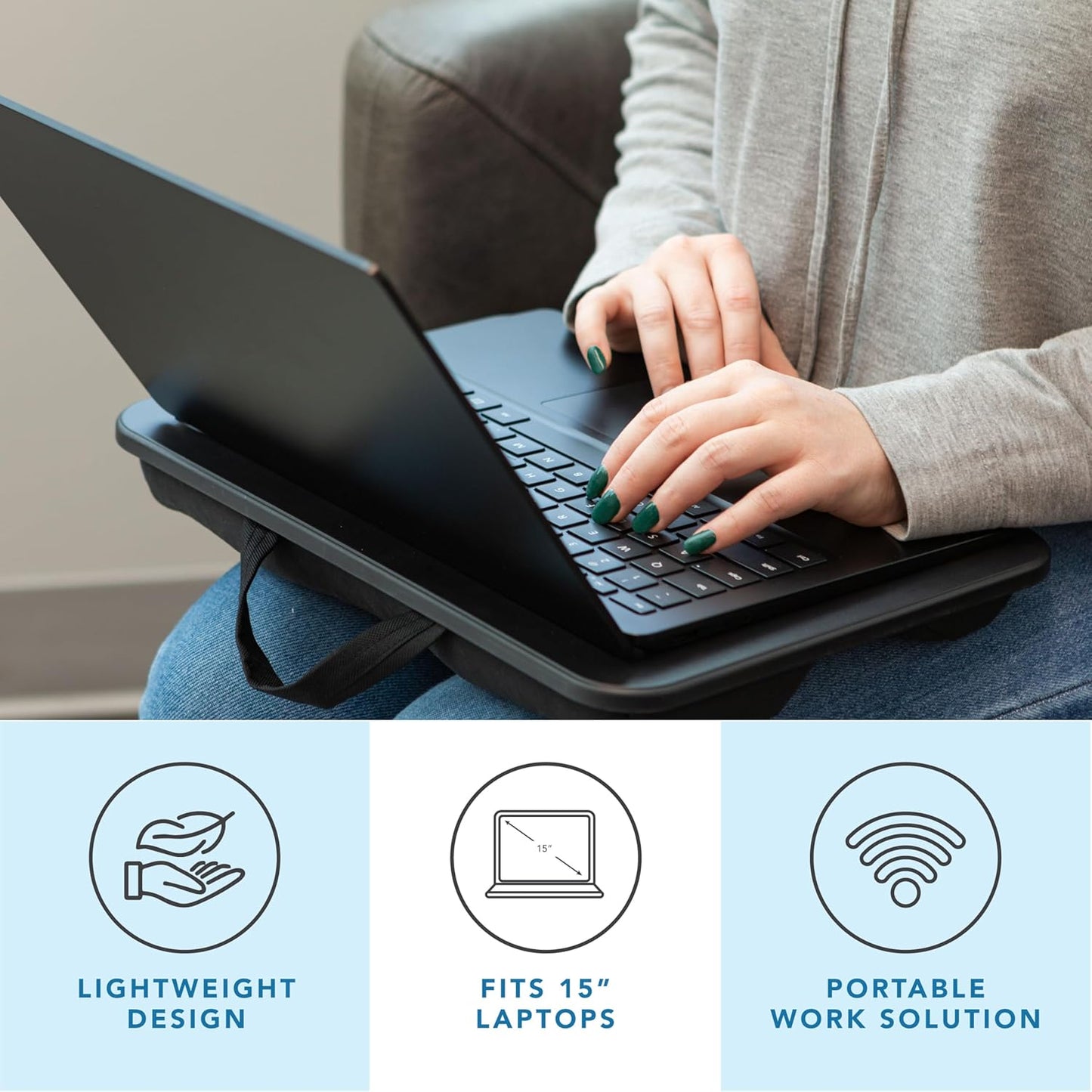 Purilite Select Portable Lap Desk – Black