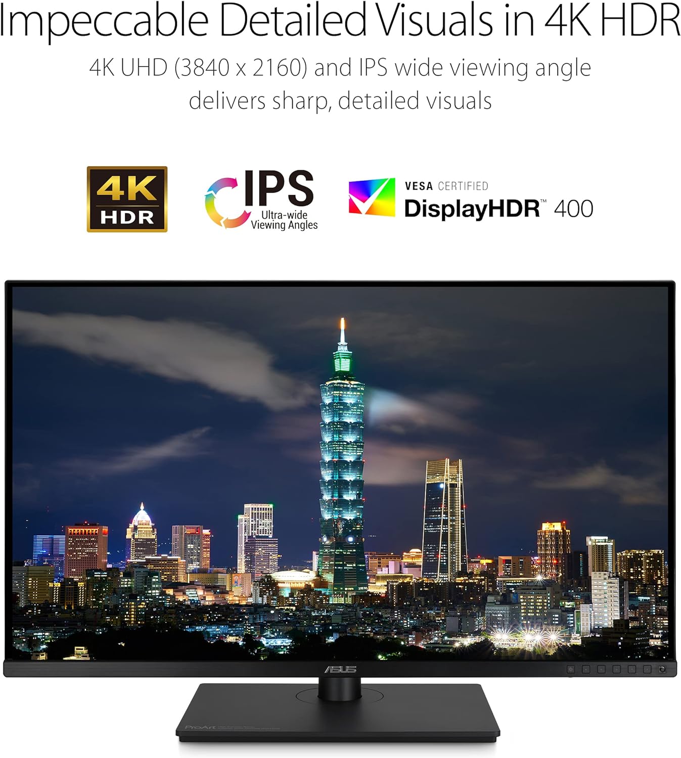 ASUS ProArt Display 27" Monitor PA278CV - WQHD (2560 x 1440), IPS, 100% sRGB, 100% Rec. 709, ΔE < 2, Calman Verified, USB Hub, USB-C, DisplayPort Daisy-Chaining, HDMI, Eye Care, Height Adjustable , BLACK/SLIVER