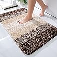 Bathroom Rugs Non-Slip Bath Mat Ultra Soft Absorbent Microfibers Bath Rugs Super Thick Plush Bathroom Runner Machine Washable Bath Mats Carpet for Bathroom Tub Shower Floor (24" x 36",Beige)