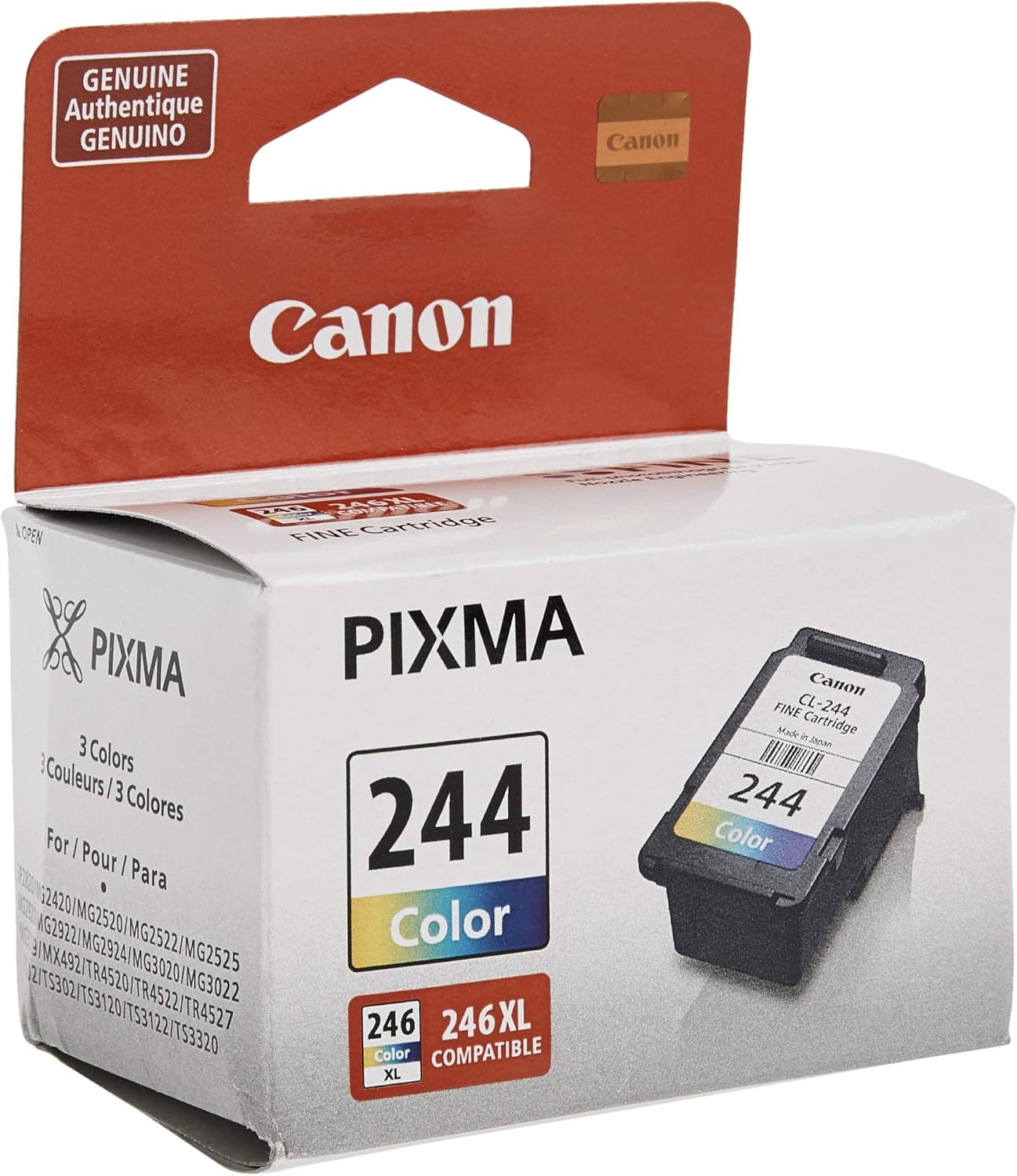 Canon PG-243 Black Ink Cartridge Compatible to printer iP2820 MX492, MG2420, MG2520, MG2920, MG2922, MG2924 MG3020, MG2525, TS3120, TS302, TS202 and TR4520