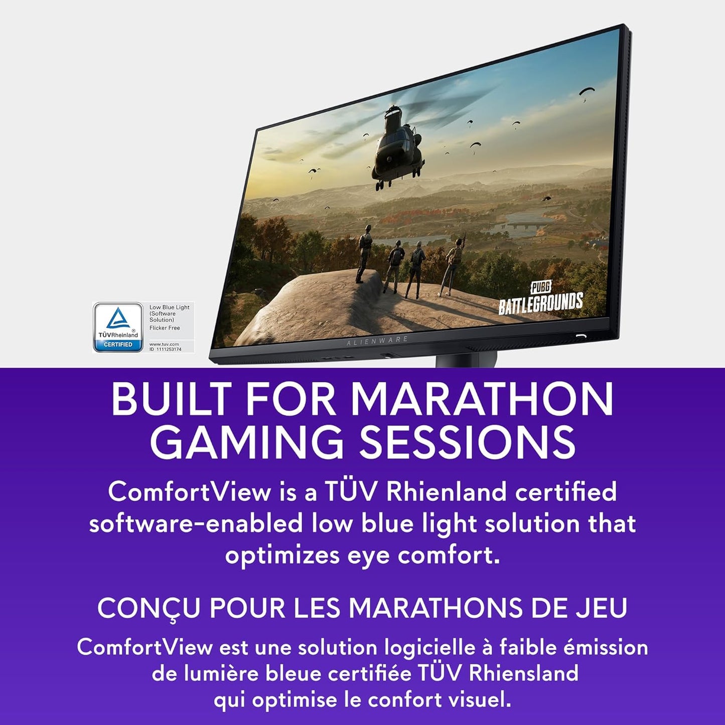 Alienware 25 Gaming Monitor AW2523HF 24.5" IPS LED Full HD (1920 × 1080) 360Hz Display - AMD FreeSync - VESA - Monitor (USB, HDMI) Height/Tilt/Swivel/Pivot Adjustability - Dark Side of The Moon