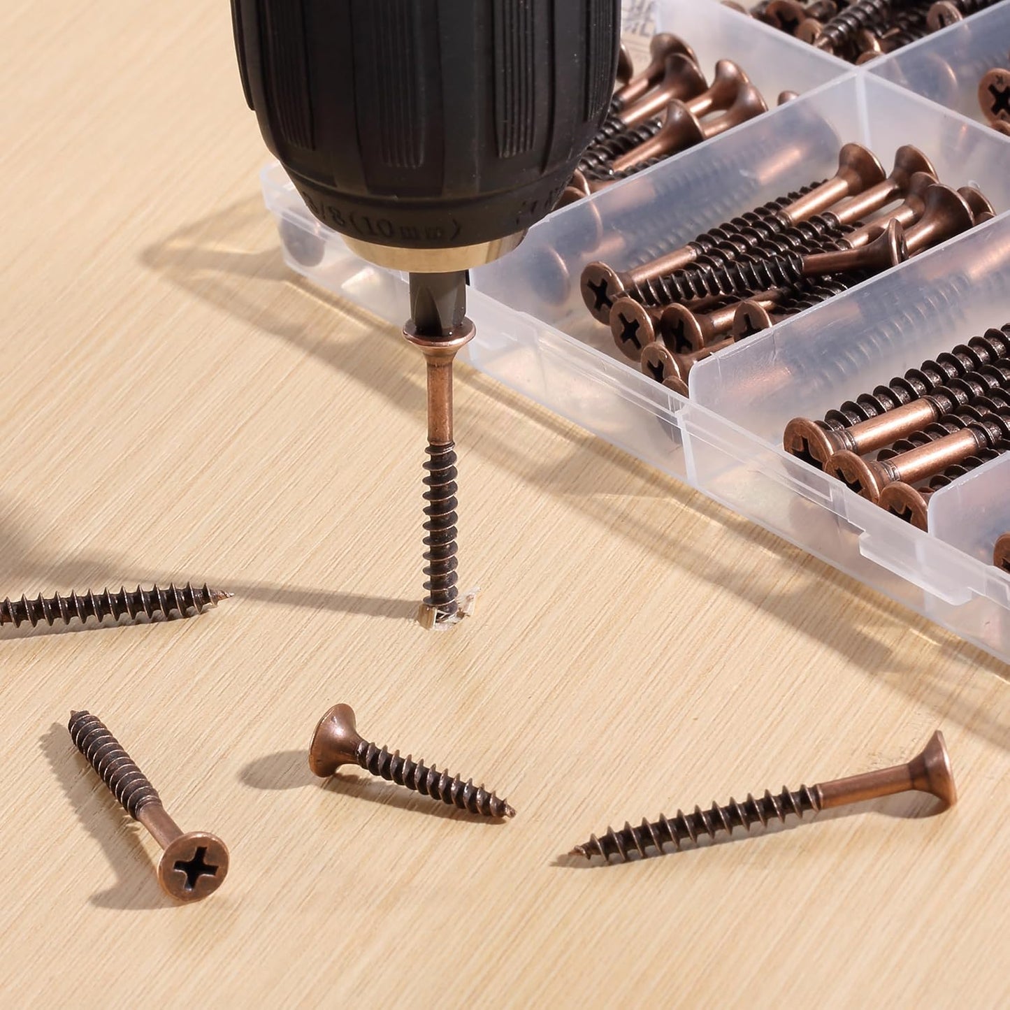 Mr. Pen Wood Screws Assortment Kit, 152 Pcs, Phillips Tips, Wood Screws, Screws, Assorted Screws, Screws Set, Flat Head Screws, Assorted Wood Screws, Screws Assortment, Screw Set Assortment
