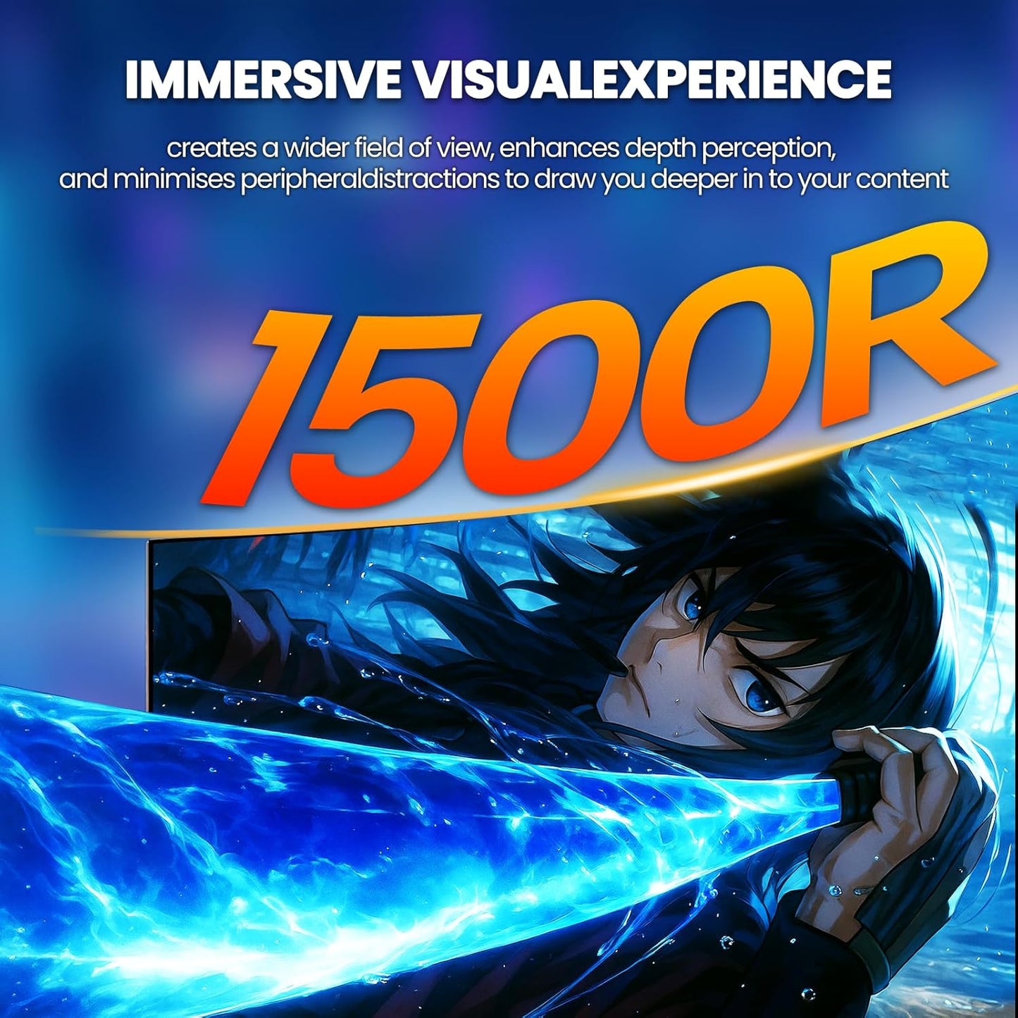CRUA 32'' Curved Gaming Monitor, 160Hz/144Hz 4K UHD(3840 * 2160P) White Computer Monitor, 1500R VA Screen, Supports Freesync, 120% sRGB, Built-in Speakers, RGB Lighting, Wall Mountable,HDMI 2.1&DP 1.4