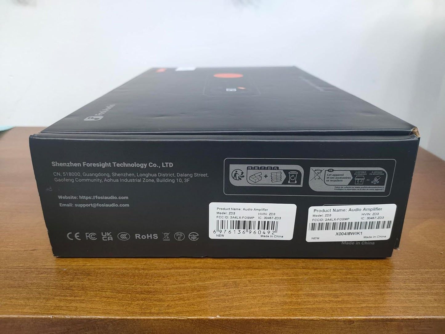 Fosi Audio ZD3 Desktop DAC Preamp, Fully Balanced Digital to Analog Audio Converter with ES9039Q2M for Home Stereo Amplifier, Bluetooth/USB/Optical/Coax/TV HDMI ARC Input, XLR/RCA Output with Remote