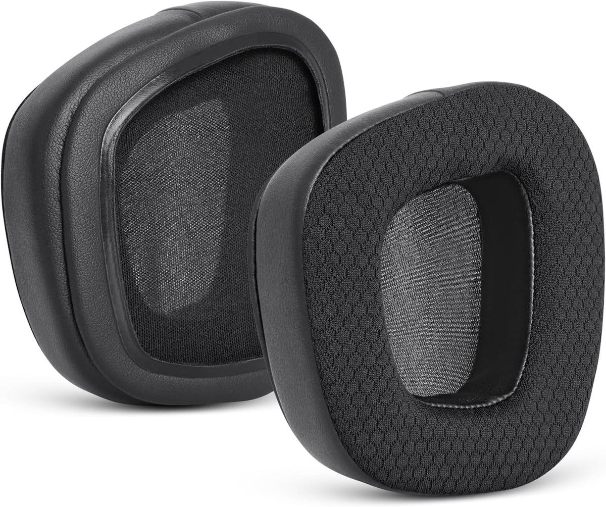 GVOEARS Replacement Ear Pads Cushions for Corsair Void/Void Pro/Void Pro RGB/Void Pro RGB SE/Void Pro Elite/RGB Wireless Earpads Gaming Headsets, Mesh Fabric with Soft Protein Leather(Black) - PuriLite
