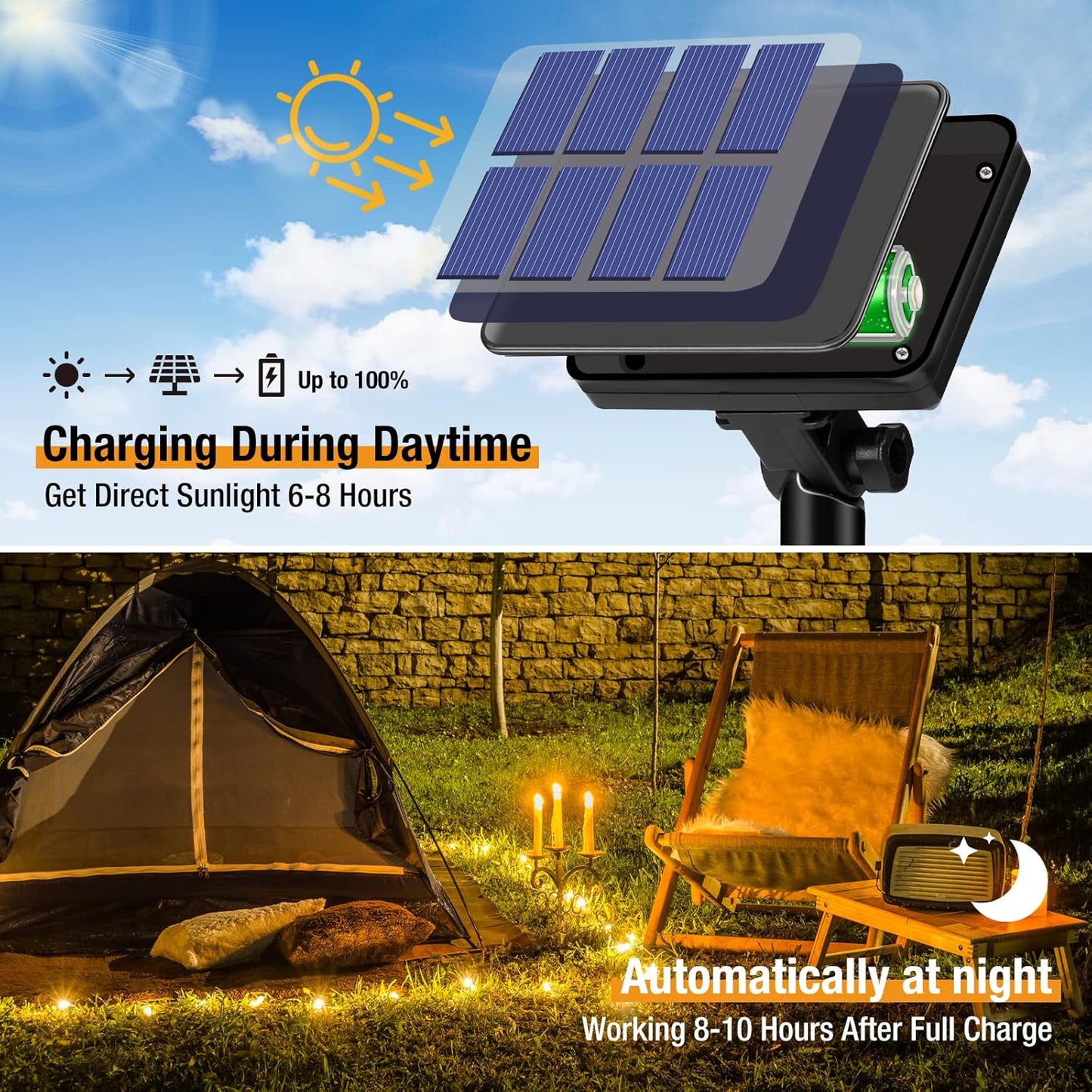 Purilite Select 2-Pack Solar Fairy String Lights