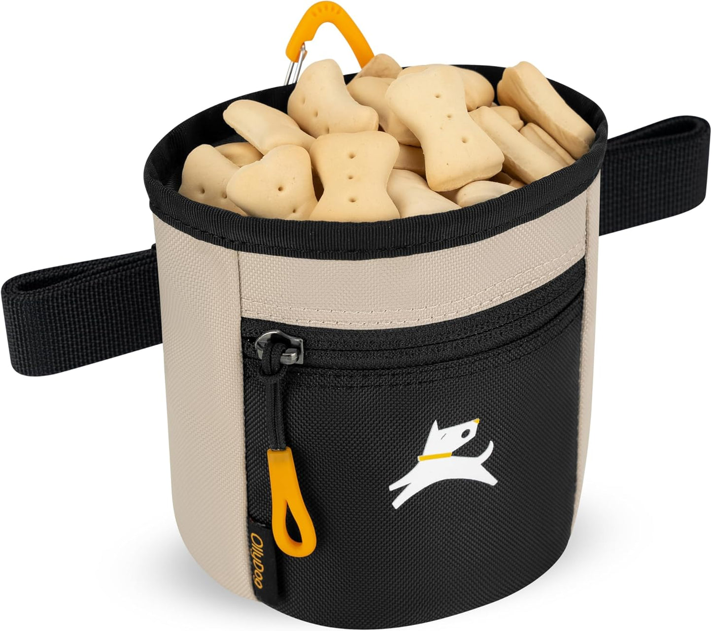 OllyDog Goodie Treat Bag, Dog Treat Pouch, Waist Belt Clip for Hands-Free Training, Magnetic Closure, Dog Training and Behavior Aids, Three Ways to Wear (Wet Weather)