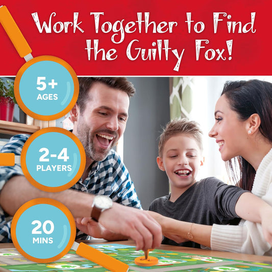 Gamewright Outfoxed! A Cooperative Whodunit Board Game for Kids 5+ - PuriLite