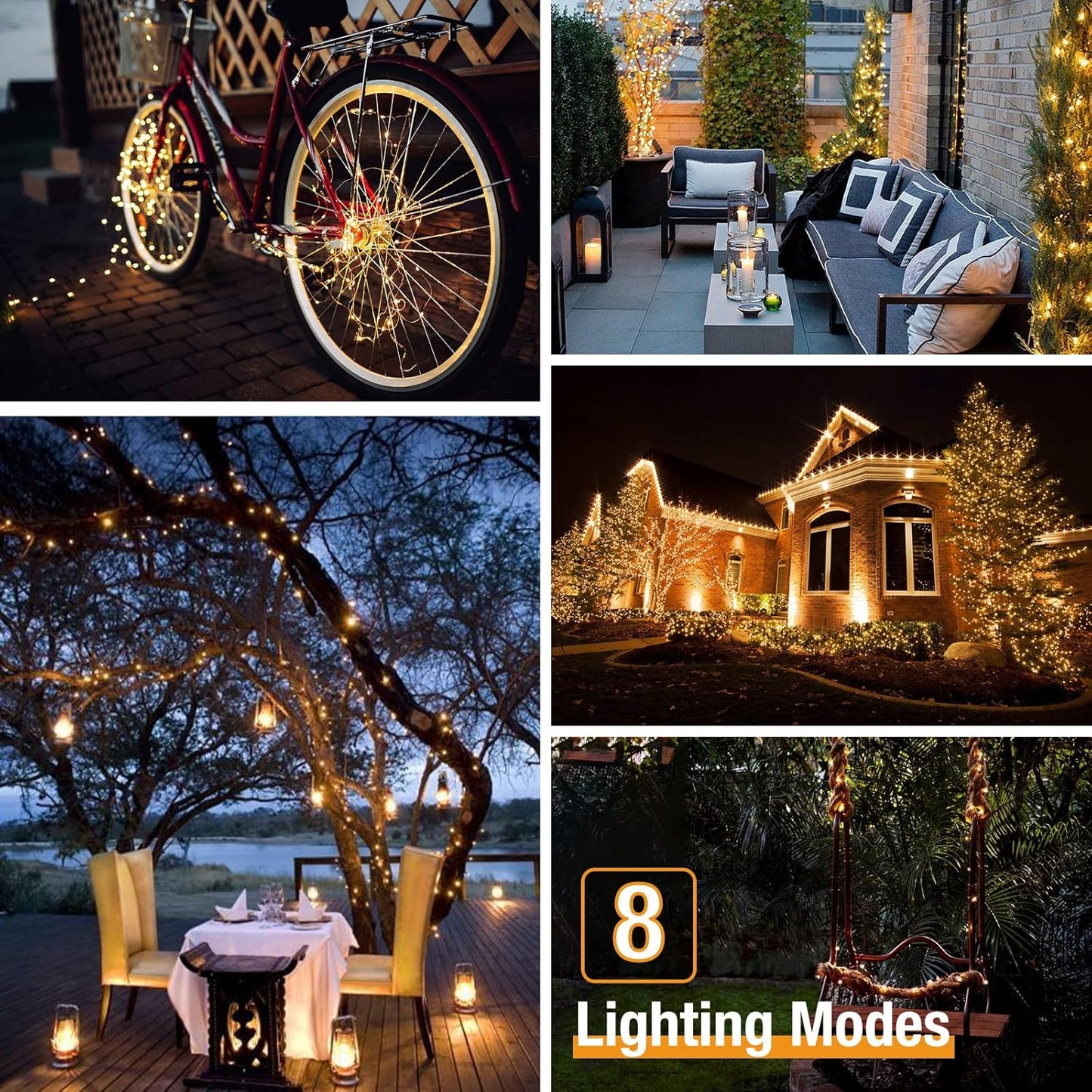 Purilite Select 2-Pack Solar Fairy String Lights