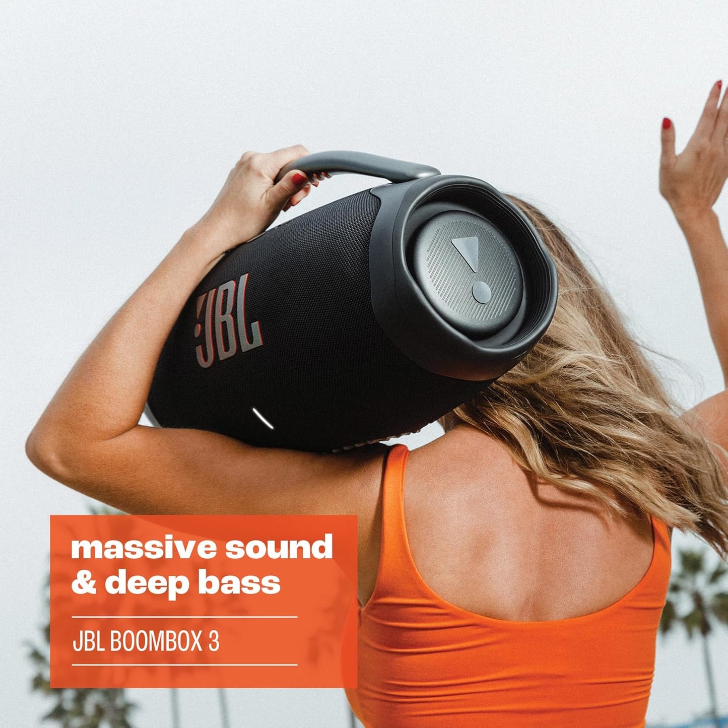 JBL Boombox 3 Wi-Fi - Powerful Wi-Fi and Bluetooth Portable Speaker - Black