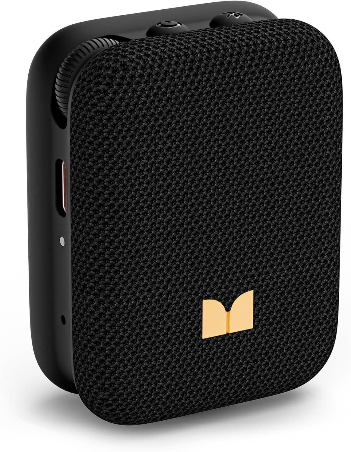 Monster Atomic Atom Wearable Bluetooth Speaker with Mics for Hands-Free Calls, IPX5 Waterproof, Compact and Portable Speaker for Workout, Cycling, Black