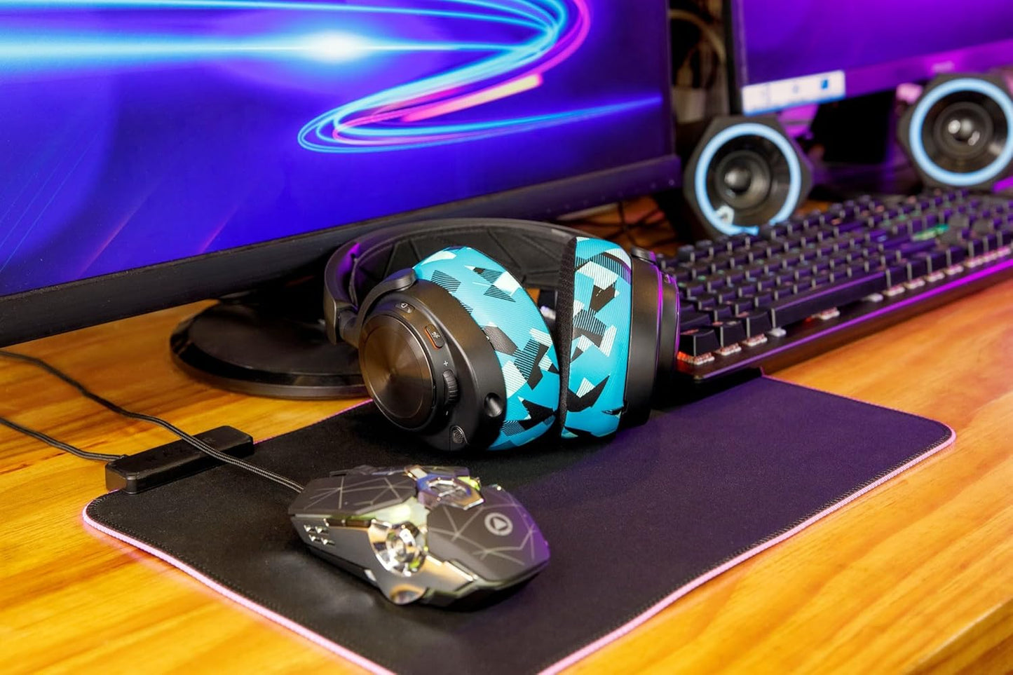 WC Freeze Nova Pro Wireless - Cooling Gel Earpads for Arctis Nova Pro Wireless ONLY (Doesn’t Fit Other Models), Made by Wicked Cushions, Improved Durability, Thickness & Sound Isolation | Black