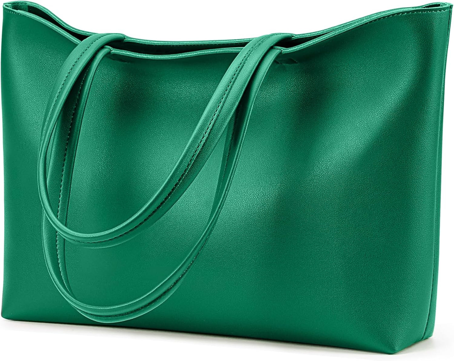 KALIDI Tote Bag Zipper Shoulder Bag Faux Leather Purses for Women Large Casual Handbag Work Dating College