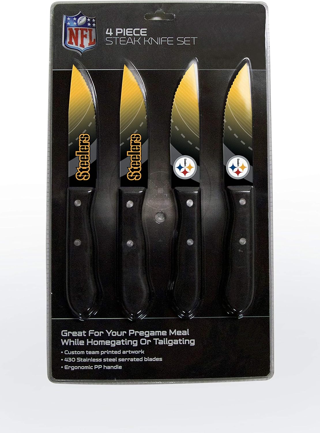 The Sports Vault by Inglasco NFL Chicago Bears Steak Knives