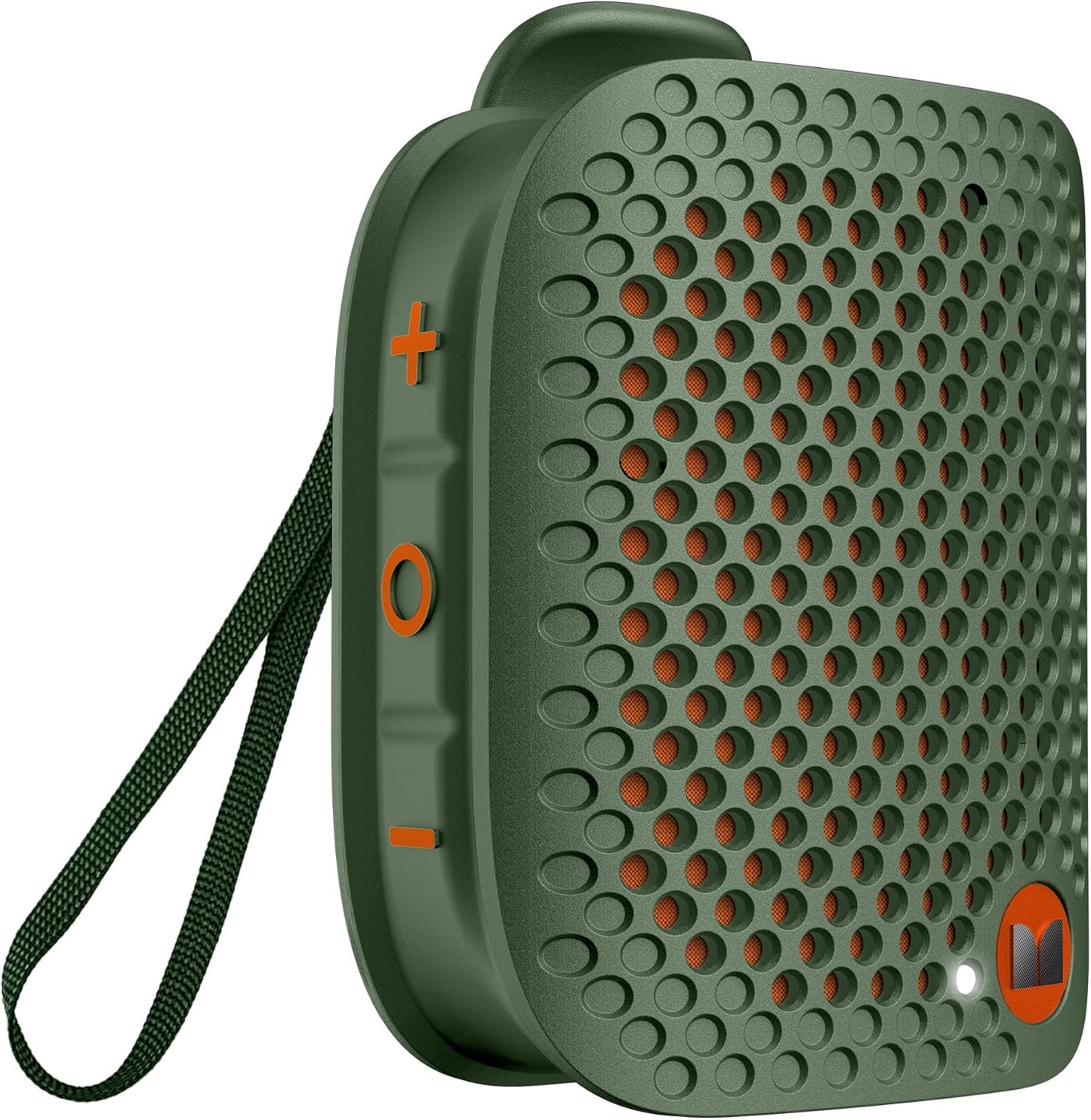 Monster Blaster Micro Clip on Bluetooth Speaker, Wireless Wearable Speaker for Hands-Free Calls and Music, Mini Small Portable Speaker for Workout, Cycling, Running, TWS, IPX7, 12H Playtime, Blue