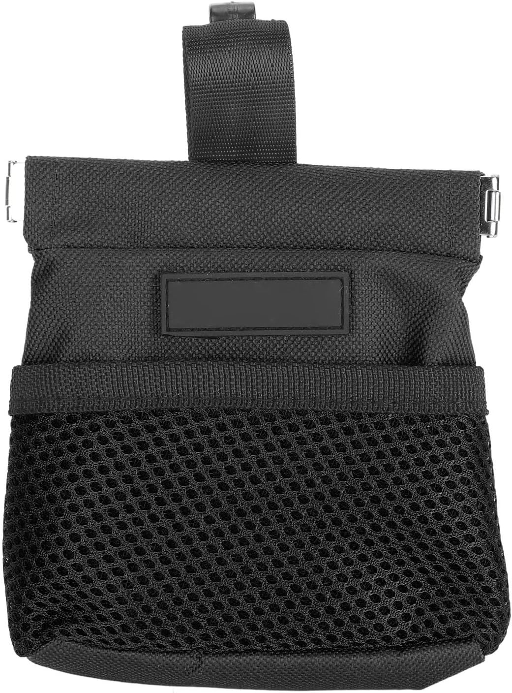 Dog Treat Waist Pouch, Dog Treat Bag Multiple Pockets Dog Treat Carrier Holder with Belt Clip for Puppy Dog Outdoor Walking Training Behavior Aids (Black)