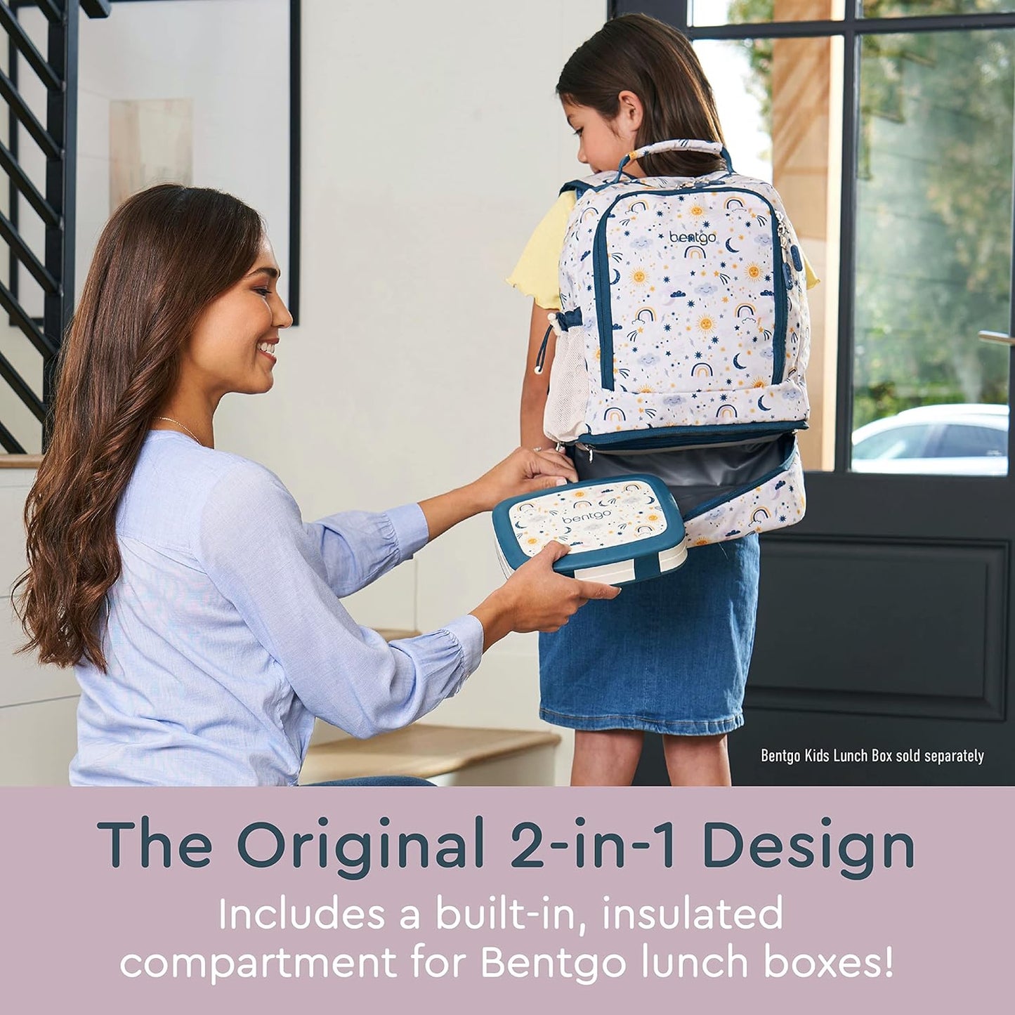 Bentgo Kids Prints 2-in-1 Backpack & Insulated Lunch Bag (Dinosaur)