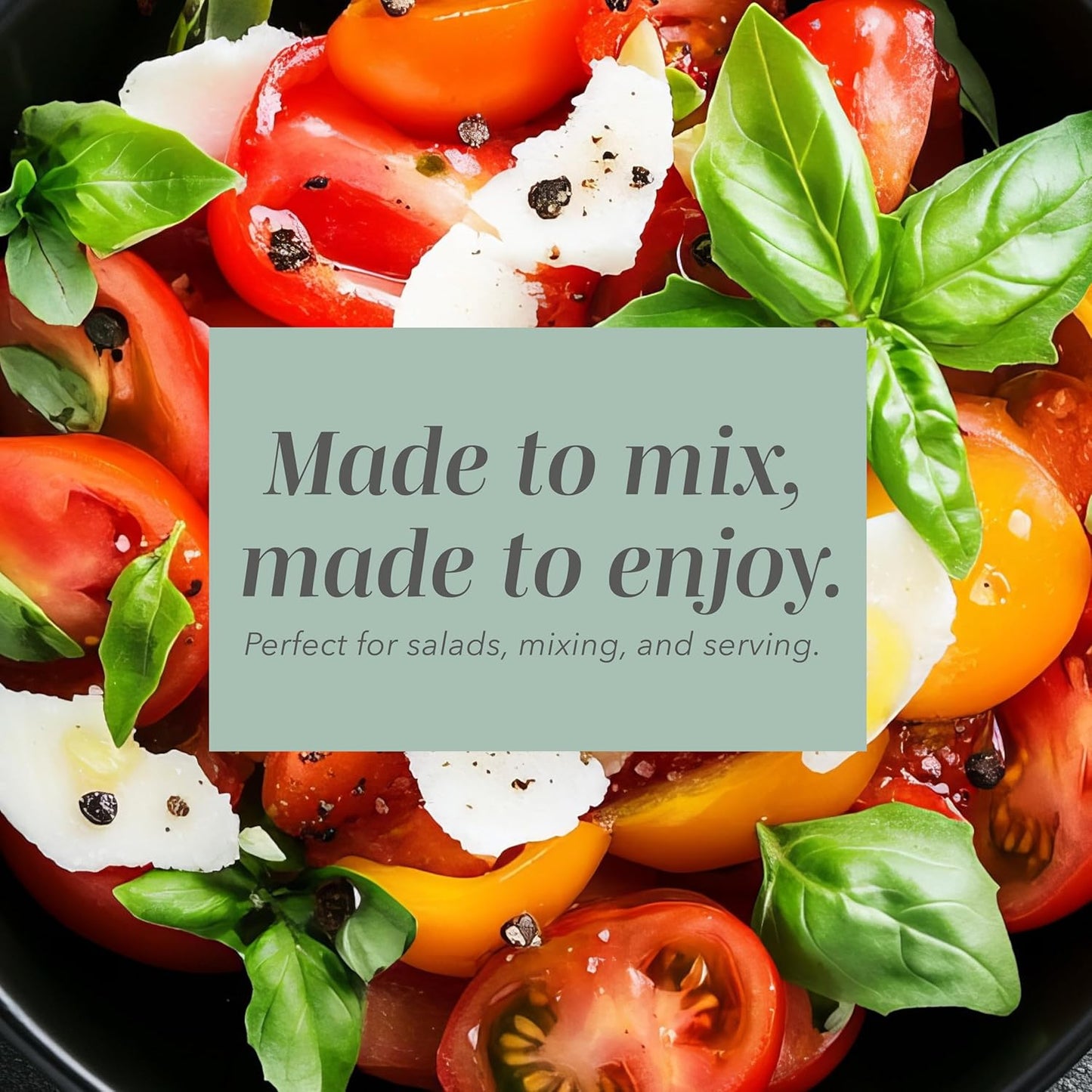 COOK WITH COLOR Mixing Bowls with TPR Lids - 12 Piece Plastic Nesting Bowls Set Includes 6 Prep Bowls and 6 Lids, Microwave Safe Mixing Bowl Set (Mint)