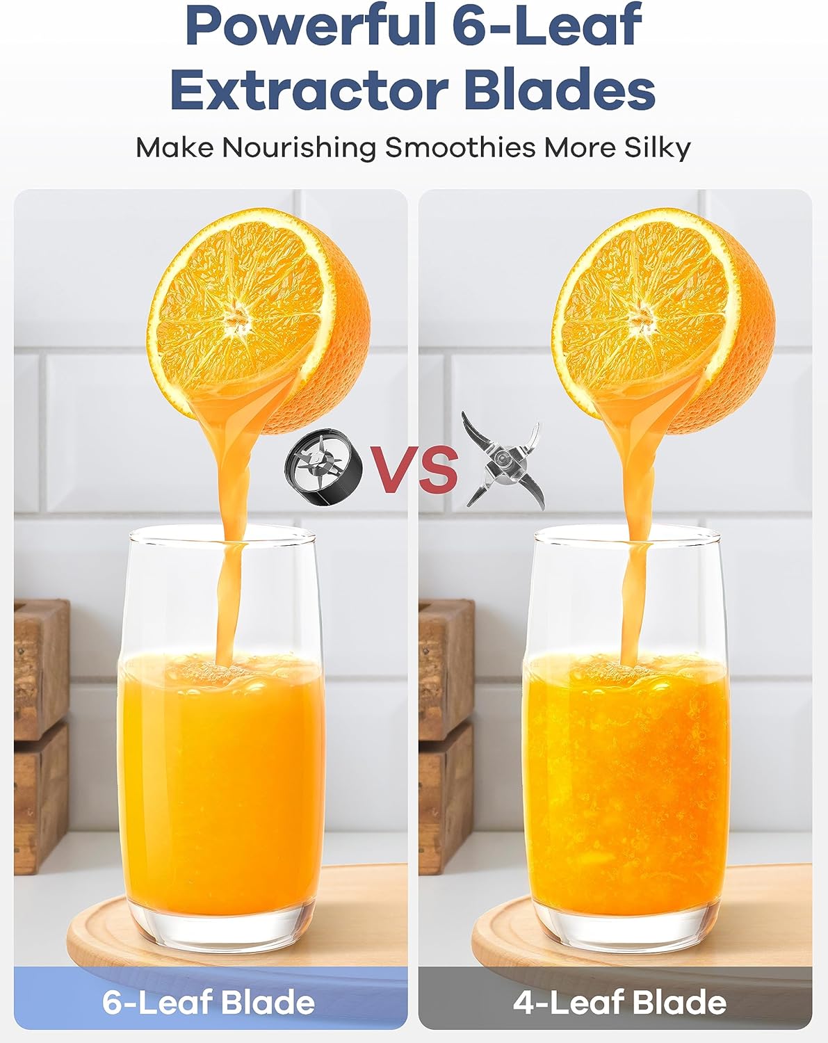 Smoothie Blender, Ganiza Blenders for Smoothies with 15-Piece Blender and Grinder Combo, 4 BPA-Free Personal Blender Cup, for Shakes, Protein Drinks, Fruit Vegetable Drink, Nuts, Spices, Coffee Beans