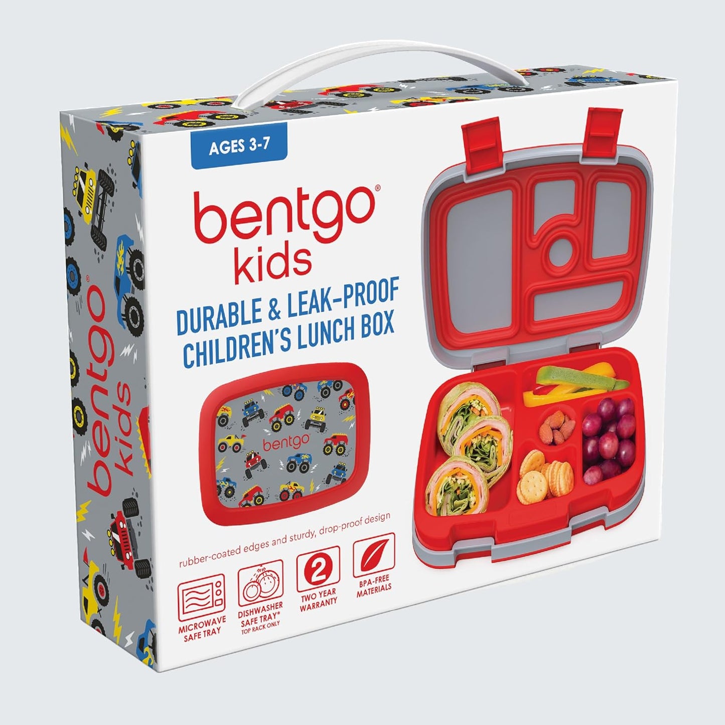 Bentgo Kids Prints Leak-Proof, 5-Compartment Bento-Style Kids Lunch Box - Ideal Portion Sizes for Ages 3 to 7 - BPA-Free, Dishwasher Safe, Food-Safe Materials - 2021 Collection (Llamas)