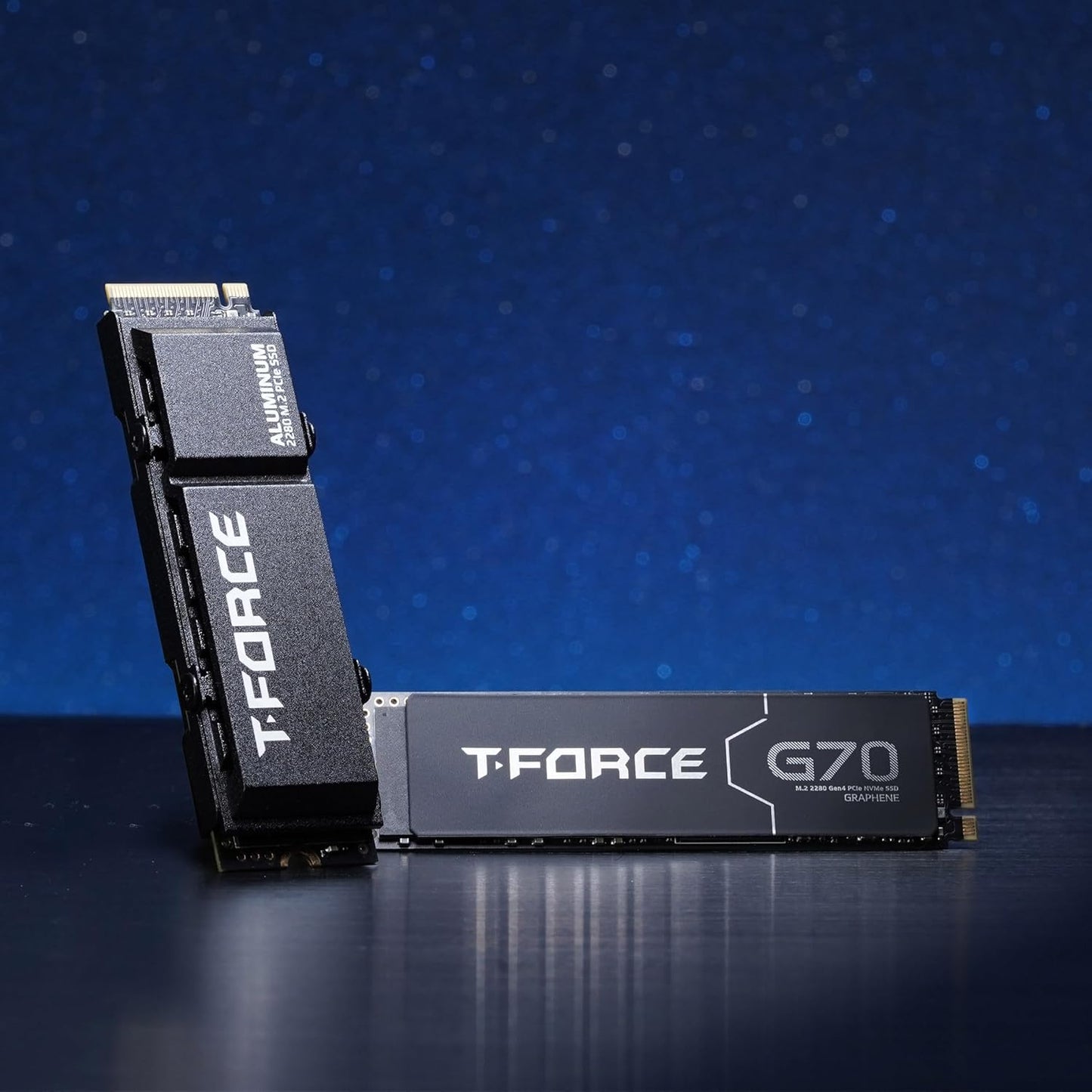TEAMGROUP T-Force G70 PRO Graphene Heatsink 2TB DRAM SLC Cache 3D TLC NAND NVMe InnoGrit PCIe Gen4x4 M.2 2280 Gaming Internal SSD Works with PS5 Read/Write 7400/6800 MB/s TM8FFH002T0C129