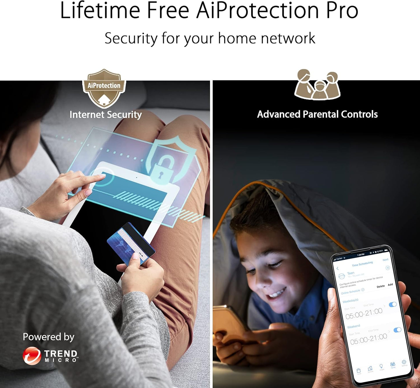 ASUS ZenWiFi XT9 AX7800 Tri-Band WiFi 6 Mesh System, Covearge up to 5700 sq ft, Subscription-Free Network Security, Advanced Parental Controls, 4G & 5G Mobile Tethering, VPN, Easy Setup, 2.5G Port