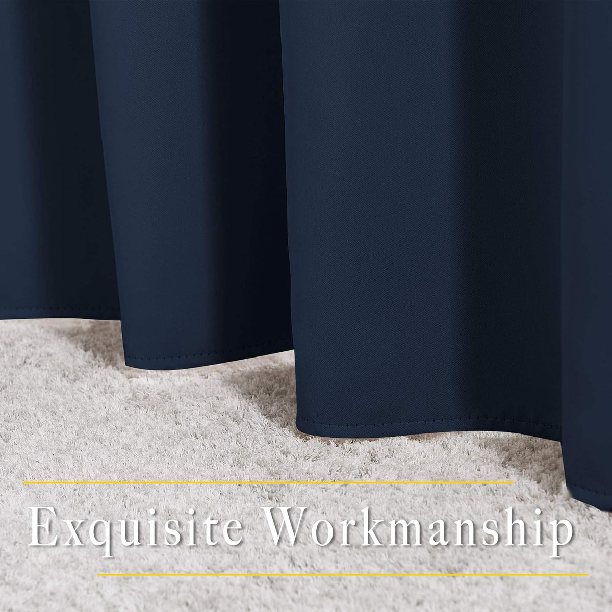 NICETOWN Blackout Curtains 2 Panels for Bedroom- Thermal Insulated Grommet Blackout Curtains 63 Inches Long for Living Room/Kitchen Rideaux occultants (2 Panels, W42 x L63 -Inch,Grey) - PuriLite