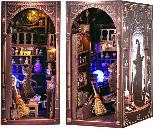 Purilite Select Magic Wizard Cat 3D Book Nook Kit