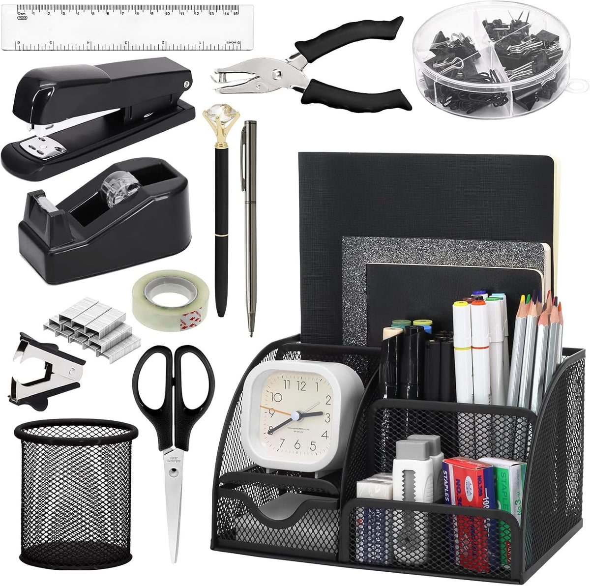 13-in-1 Office Desk Organizer Set for Back to School Supplies Accessories
