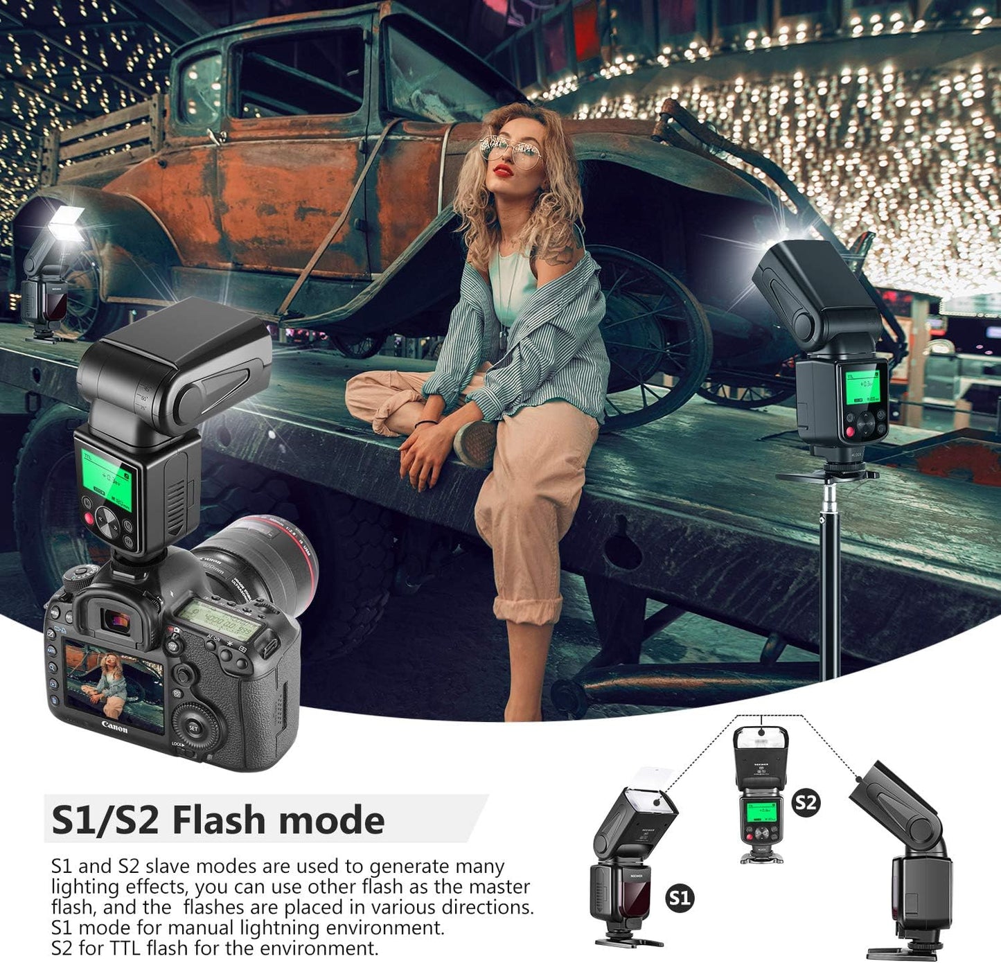 NEEWER NW635II-S TTL Camera Flash Speedlite with Soft Diffuser, Compatible with Sony A9 II A9 A7R V A7R IV A7 IV A7R III A7S III A7 III A7S II A7R II A7S A7 A7C A1 A6600 A6500 A6100 A6000 A99 A350