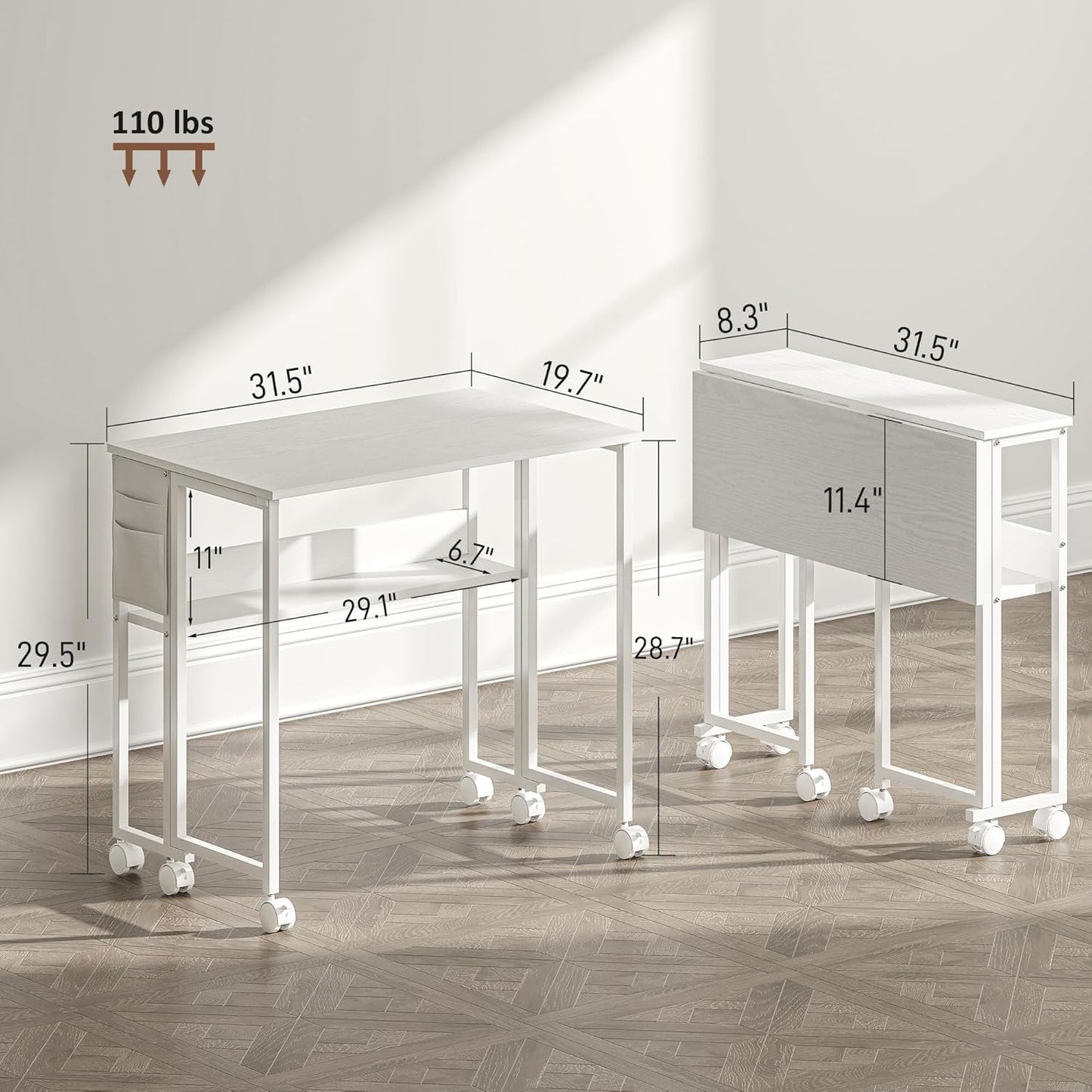 Purilite Select Small Folding Desk
