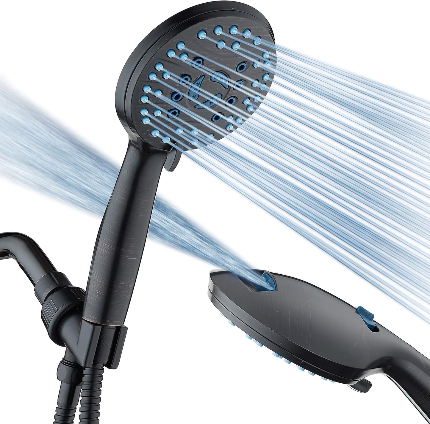 Purilite Select 8-Setting Handheld Shower Head – High Pressure, Self-Cleaning, Total Shower Hygiene System
