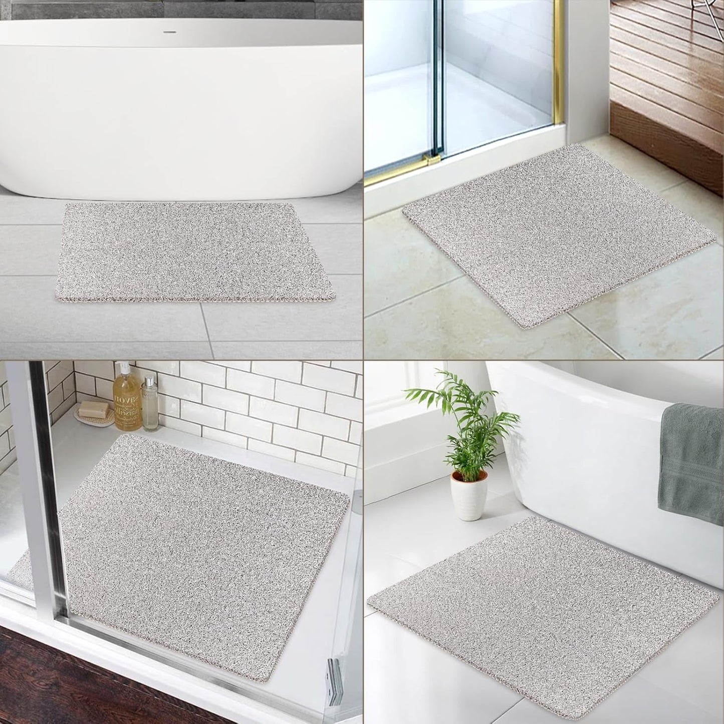 Loofah Mats for Shower, Non Slip | Quick Drying | Soft on Your Feet | Soft Textured Shower Mat Bath Mat Bathtub Mat Massage Mat Loofah Mat for Bathroom,Shower Tub or Wet Areas