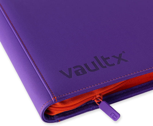 Vault X 12 Pocket Trading Card Zip Binder, 480 Cards, Compatible with Pokemon Scarlet & Violet Set, Exo-Tec Album Material, 20 Side-Loading Pages, Folder for Collectible TCG (SV1)