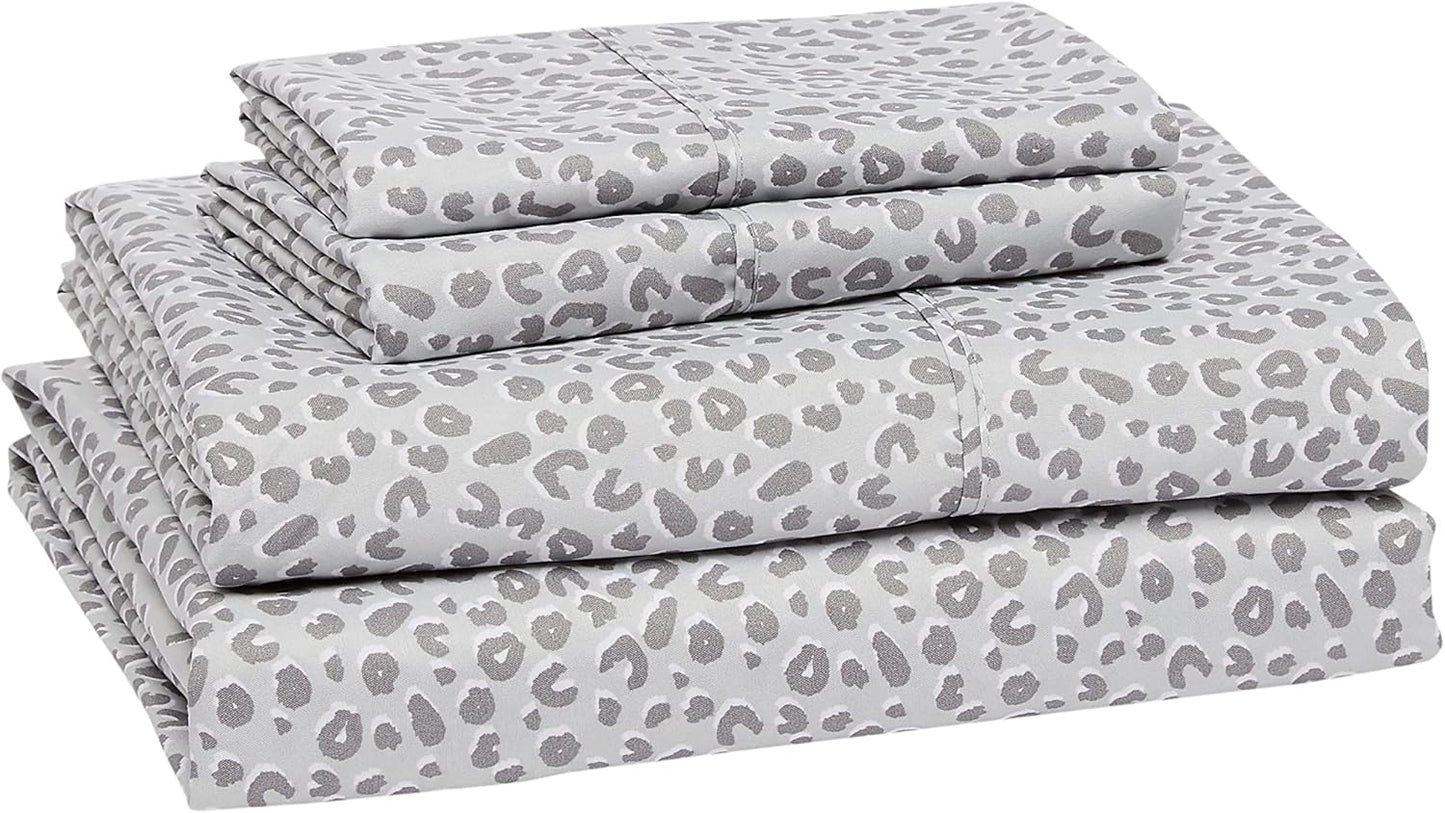 Amazon Basics Lightweight, Breathable Microfiber 4-Piece Bed Sheet Set with 14-Inch Deep Pockets, Full, Blush Pink, Solid