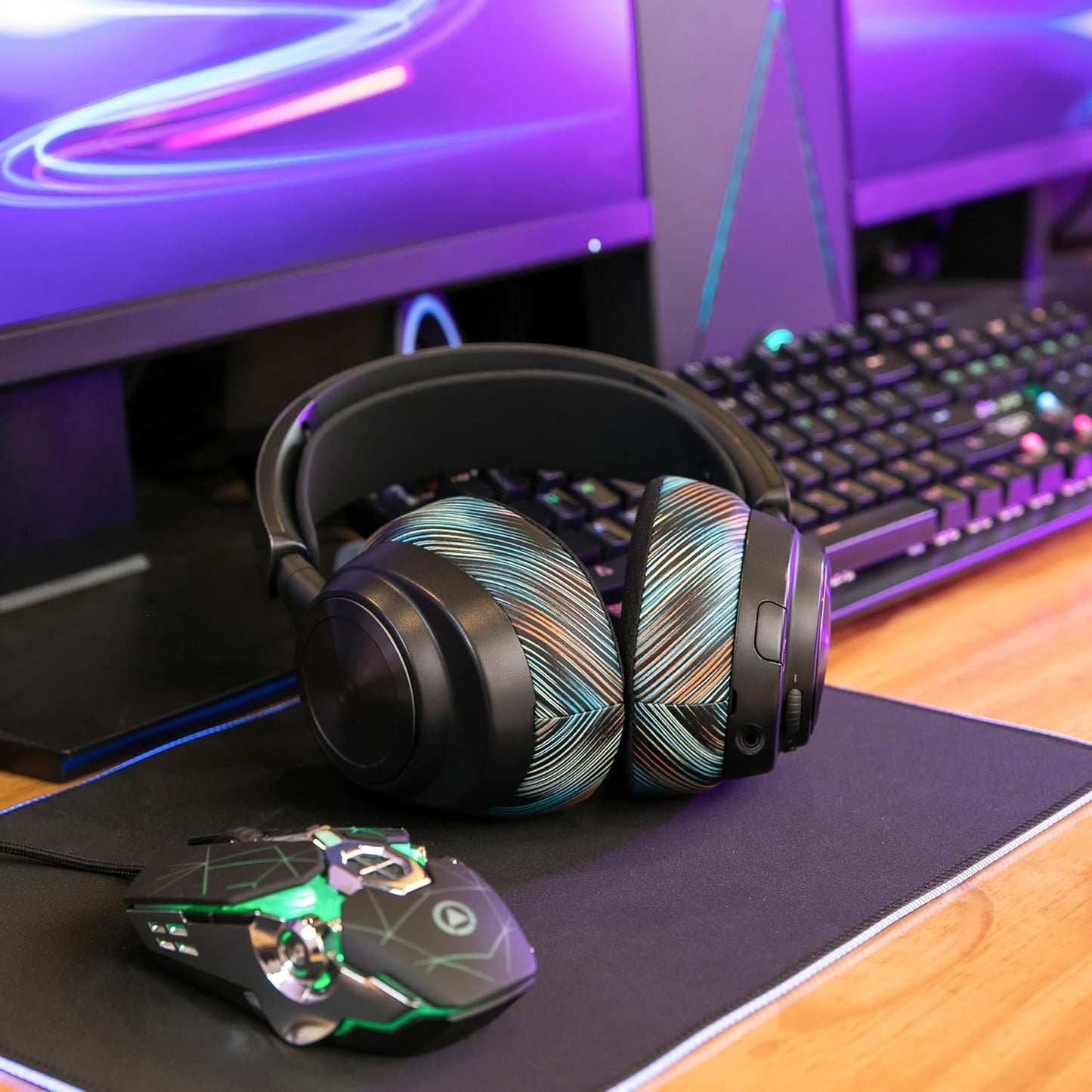 WC Freeze Nova Pro Wireless - Cooling Gel Earpads for Arctis Nova Pro Wireless ONLY (Doesn’t Fit Other Models), Made by Wicked Cushions, Improved Durability, Thickness & Sound Isolation | Black