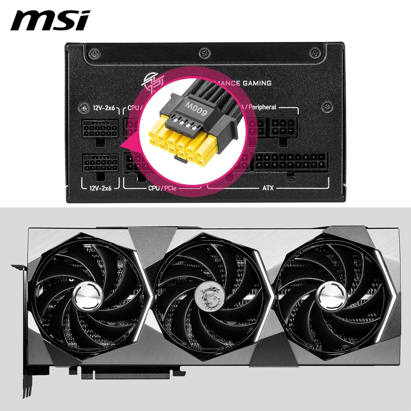 MSI MPG A1250GS PCIE5, 80 Plus Gold Full Modular 1250W Power Supply, 12V-2x6 Cable, ATX 3.1 & PCIE 5.1 Ready